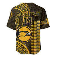 Personalised Hawaii Nanakuli High And Intermediate School Baseball Jersey Polynesian Kakau Pattern - Wonder Print Shop