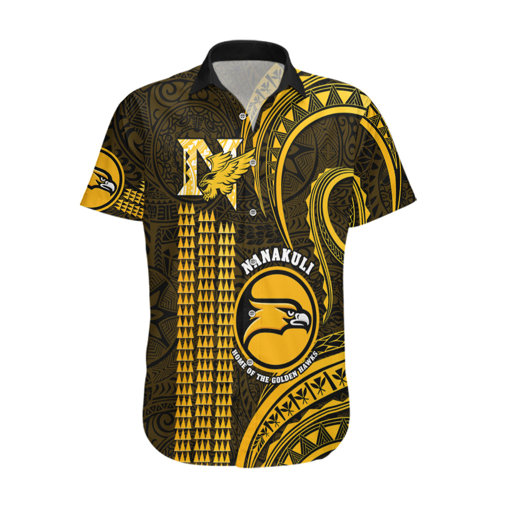 Personalised Hawaii Nanakuli High And Intermediate School Hawaiian Shirt Polynesian Kakau Pattern - Wonder Print Shop