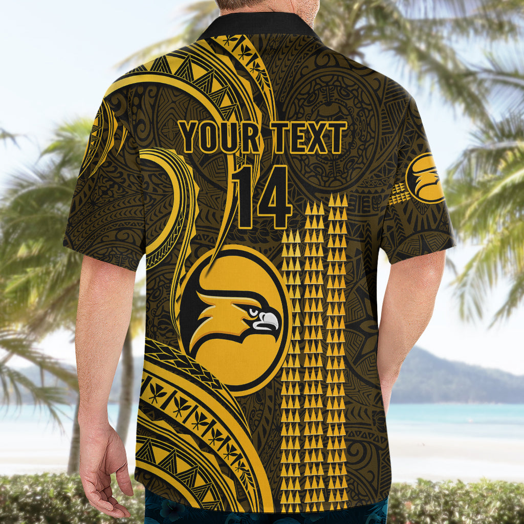 Personalised Hawaii Nanakuli High And Intermediate School Hawaiian Shirt Polynesian Kakau Pattern - Wonder Print Shop
