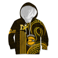 Personalised Hawaii Nanakuli High And Intermediate School Kid Hoodie Polynesian Kakau Pattern - Wonder Print Shop