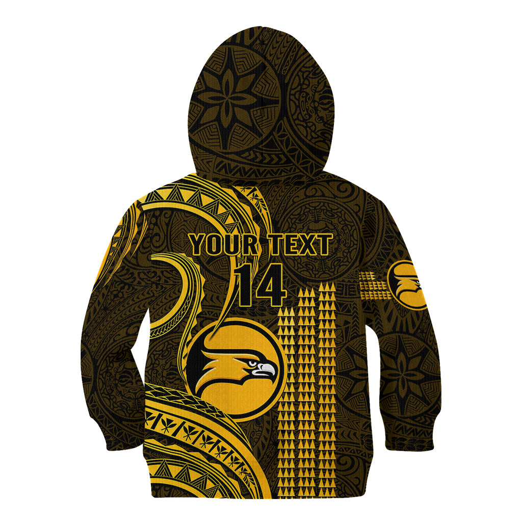 Personalised Hawaii Nanakuli High And Intermediate School Kid Hoodie Polynesian Kakau Pattern - Wonder Print Shop