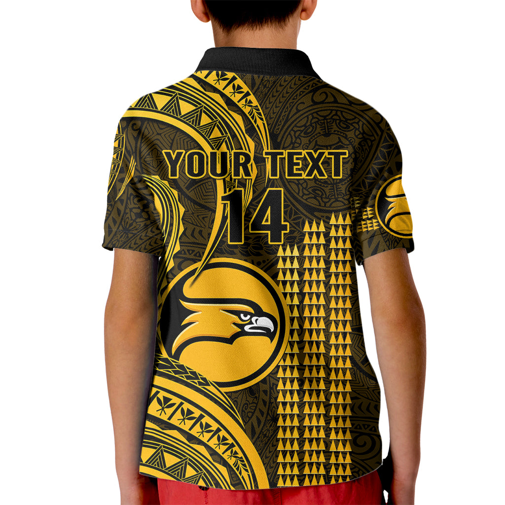 Personalised Hawaii Nanakuli High And Intermediate School Kid Polo Shirt Polynesian Kakau Pattern - Wonder Print Shop