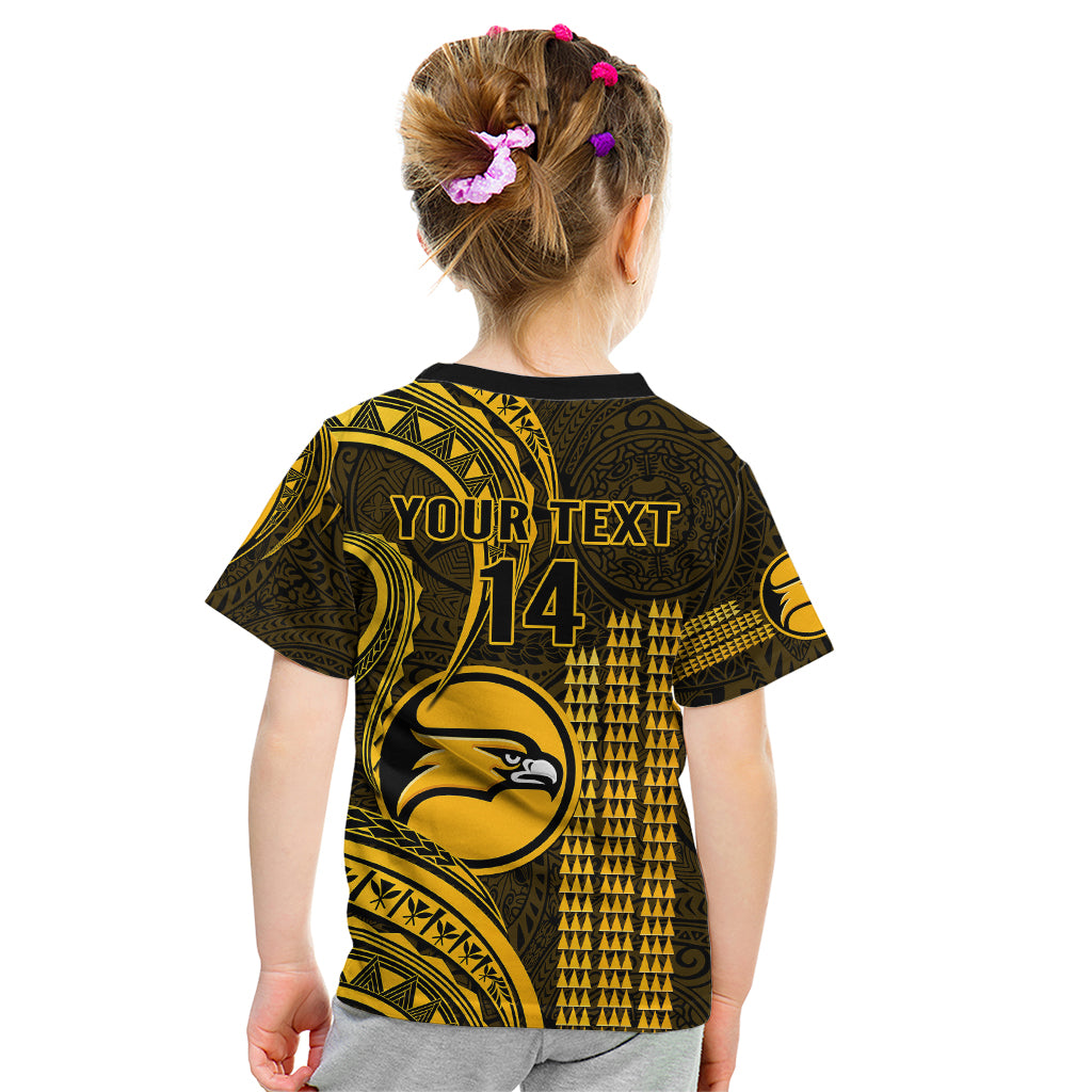 Personalised Hawaii Nanakuli High And Intermediate School Kid T Shirt Polynesian Kakau Pattern - Wonder Print Shop