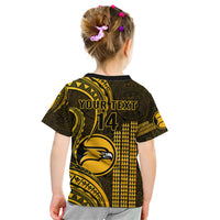 Personalised Hawaii Nanakuli High And Intermediate School Kid T Shirt Polynesian Kakau Pattern - Wonder Print Shop