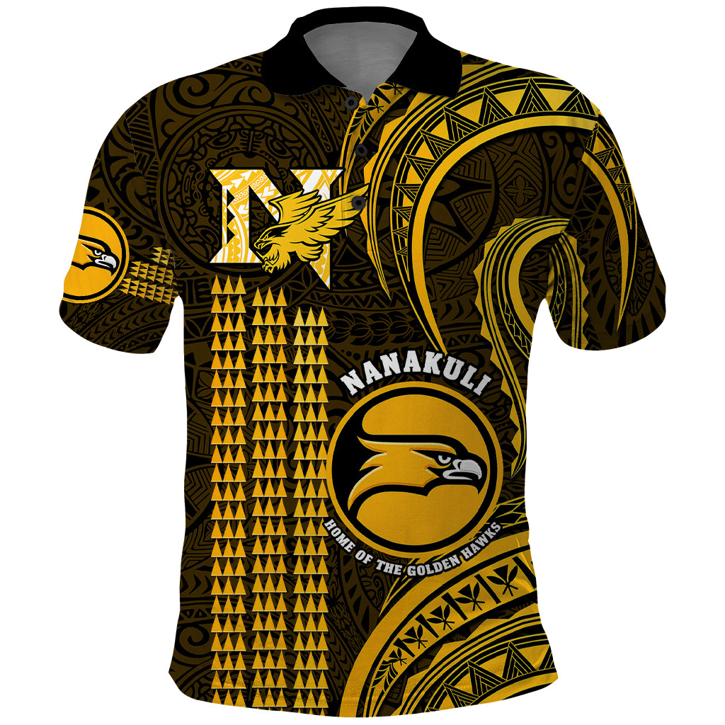 Personalised Hawaii Nanakuli High And Intermediate School Polo Shirt Polynesian Kakau Pattern - Wonder Print Shop