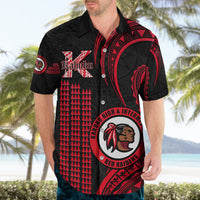 Hawaii Kahuku High And Intermediate School Hawaiian Shirt Red Raiders Kakau Pattern - Wonder Print Shop
