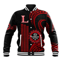Hawaii Lahainaluna High School Baseball Jacket Polynesian Kakau Pattern - Wonder Print Shop