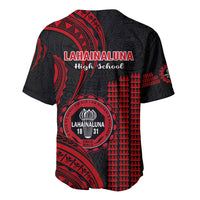 Hawaii Lahainaluna High School Baseball Jersey Polynesian Kakau Pattern - Wonder Print Shop
