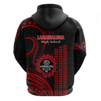 Hawaii Lahainaluna High School Hoodie Polynesian Kakau Pattern - Wonder Print Shop