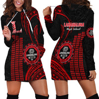Hawaii Lahainaluna High School Hoodie Dress Polynesian Kakau Pattern - Wonder Print Shop