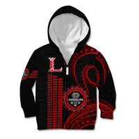 Hawaii Lahainaluna High School Kid Hoodie Polynesian Kakau Pattern - Wonder Print Shop