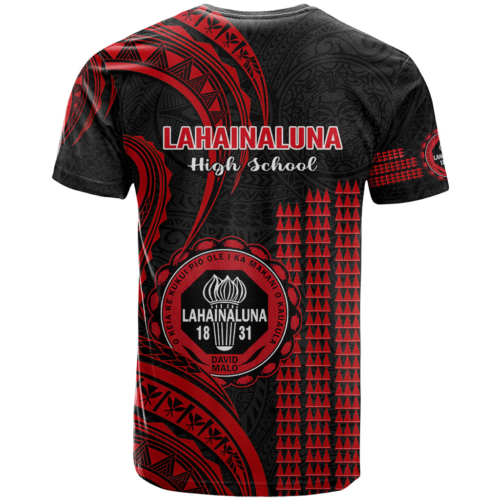 Hawaii Lahainaluna High School T Shirt Polynesian Kakau Pattern - Wonder Print Shop