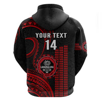 Personalised Hawaii Lahainaluna High School Hoodie Polynesian Kakau Pattern - Wonder Print Shop