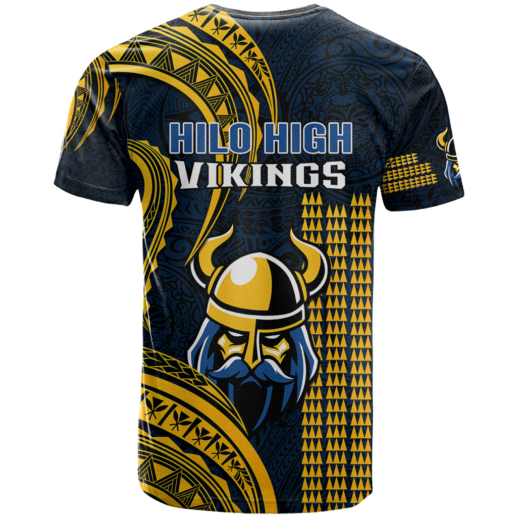 Hawaii Hilo High School T Shirt Vikings Polynesian Kakau Pattern - Wonder Print Shop