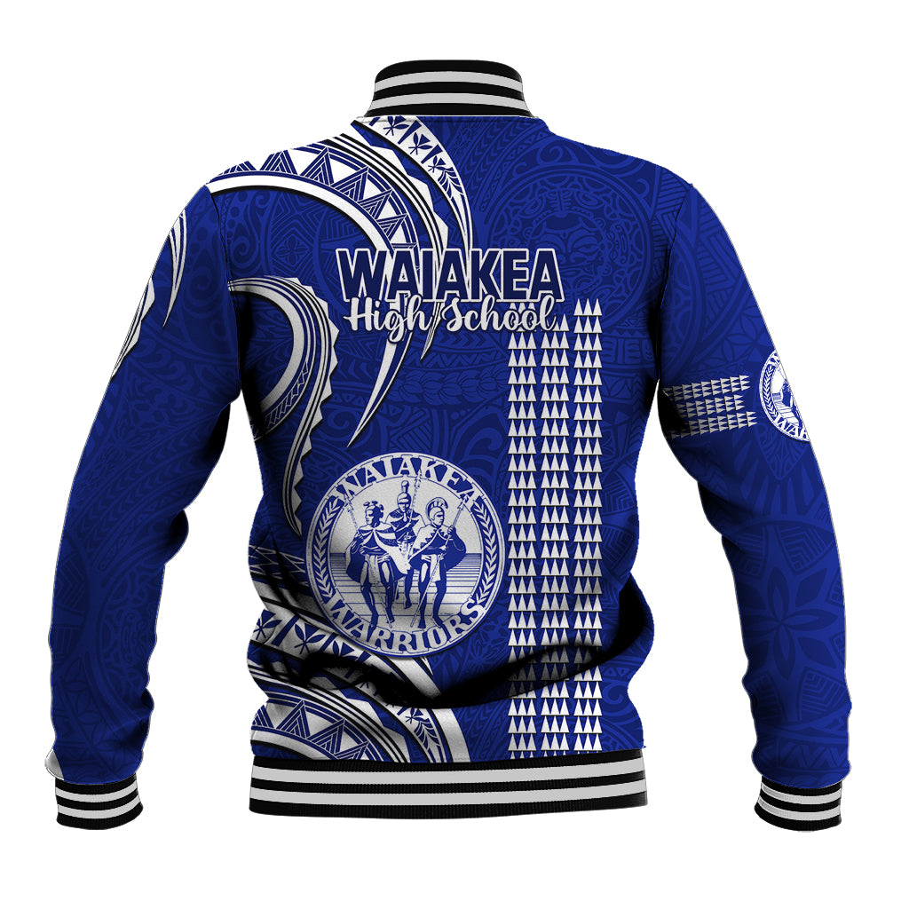 Hawaii Waiakea High School Baseball Jacket Polynesian Kakau Pattern - Wonder Print Shop