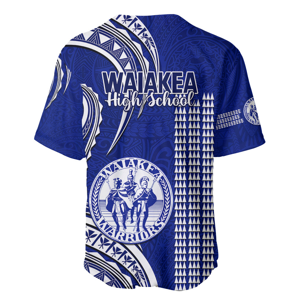 Hawaii Waiakea High School Baseball Jersey Polynesian Kakau Pattern - Wonder Print Shop