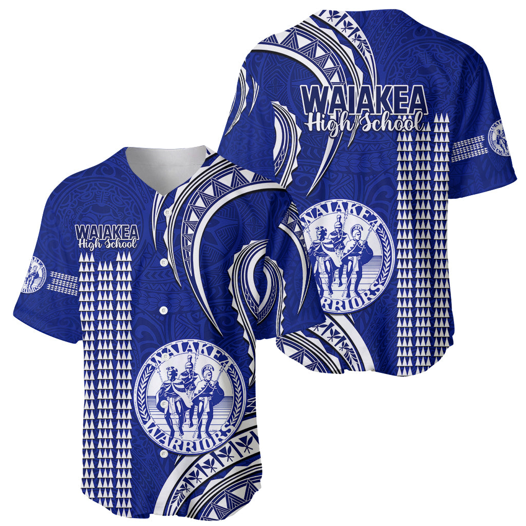Hawaii Waiakea High School Baseball Jersey Polynesian Kakau Pattern - Wonder Print Shop