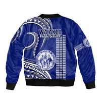 Hawaii Waiakea High School Bomber Jacket Polynesian Kakau Pattern - Wonder Print Shop