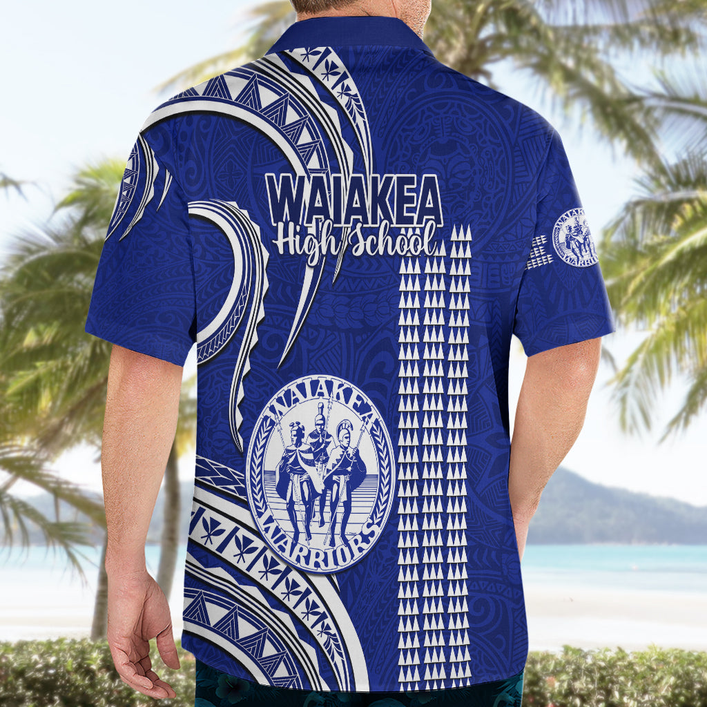 Hawaii Waiakea High School Hawaiian Shirt Polynesian Kakau Pattern - Wonder Print Shop