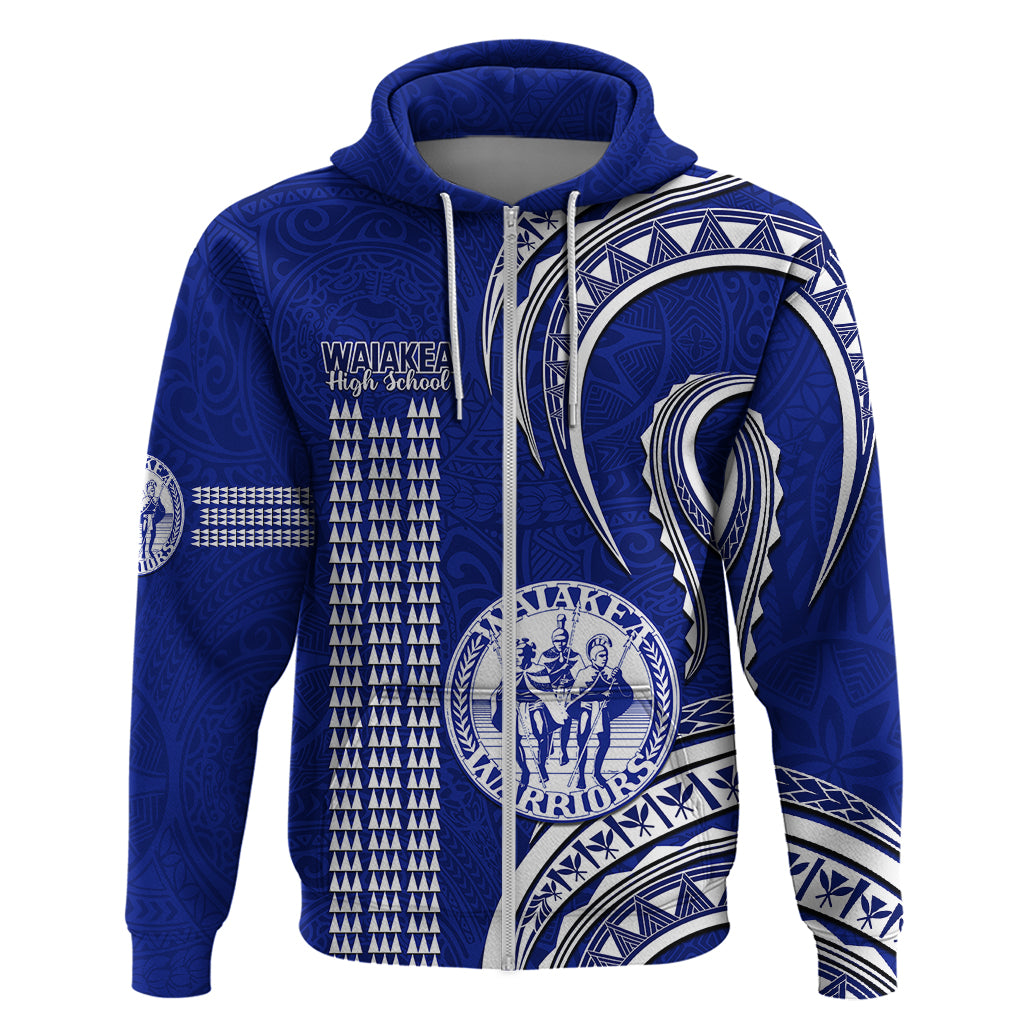 Hawaii Waiakea High School Hoodie Polynesian Kakau Pattern - Wonder Print Shop