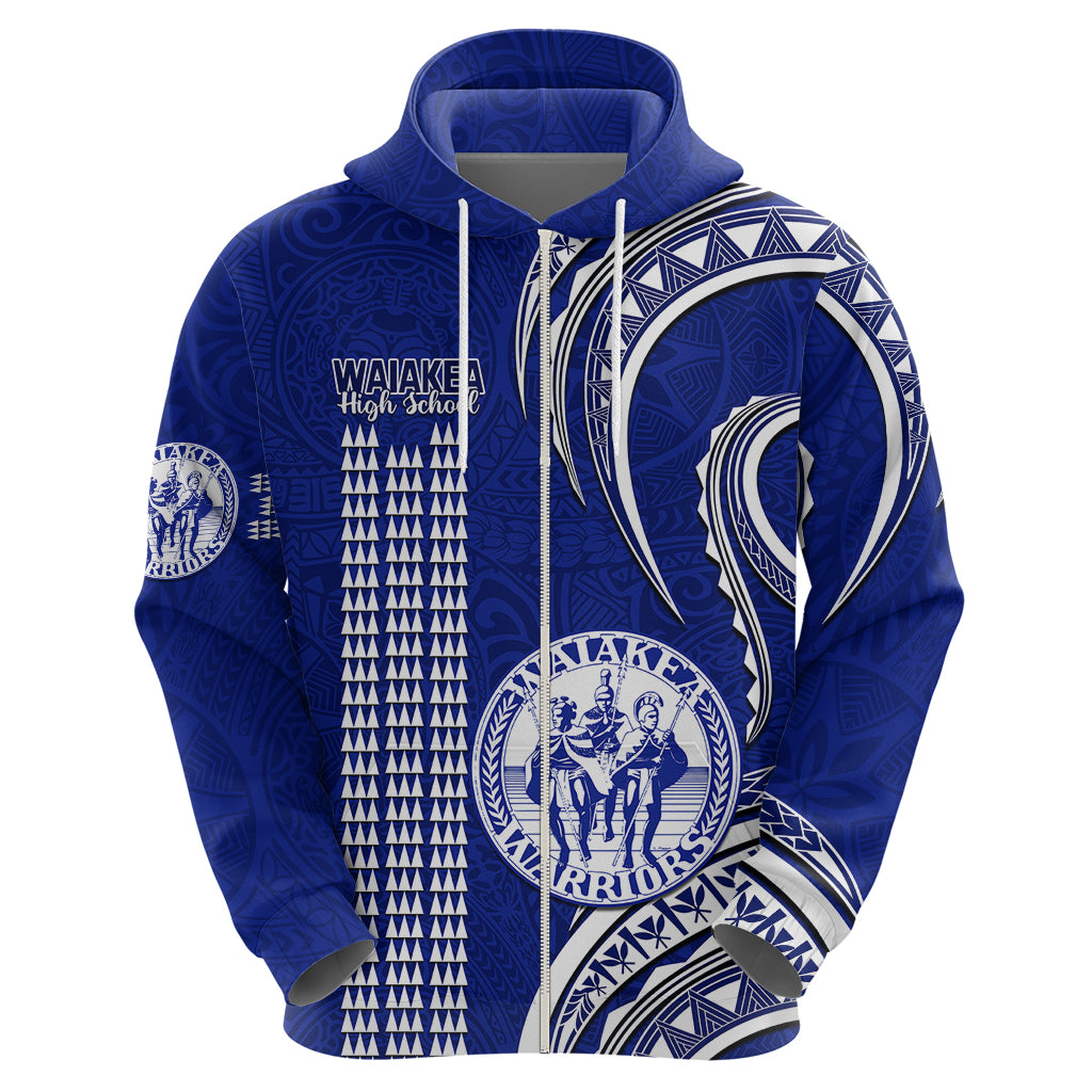 Hawaii Waiakea High School Hoodie Polynesian Kakau Pattern - Wonder Print Shop