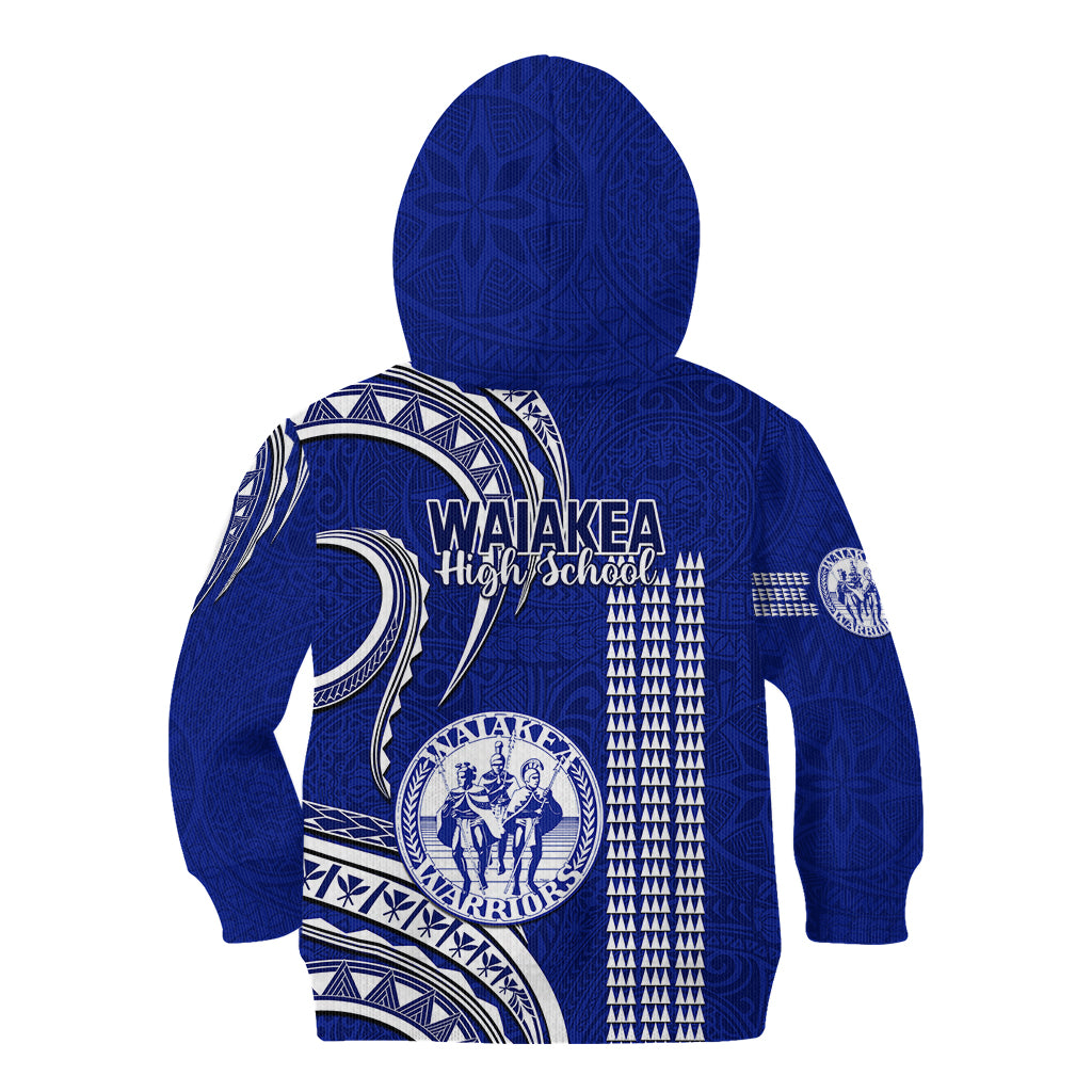 Hawaii Waiakea High School Kid Hoodie Polynesian Kakau Pattern - Wonder Print Shop