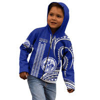 Hawaii Waiakea High School Kid Hoodie Polynesian Kakau Pattern - Wonder Print Shop