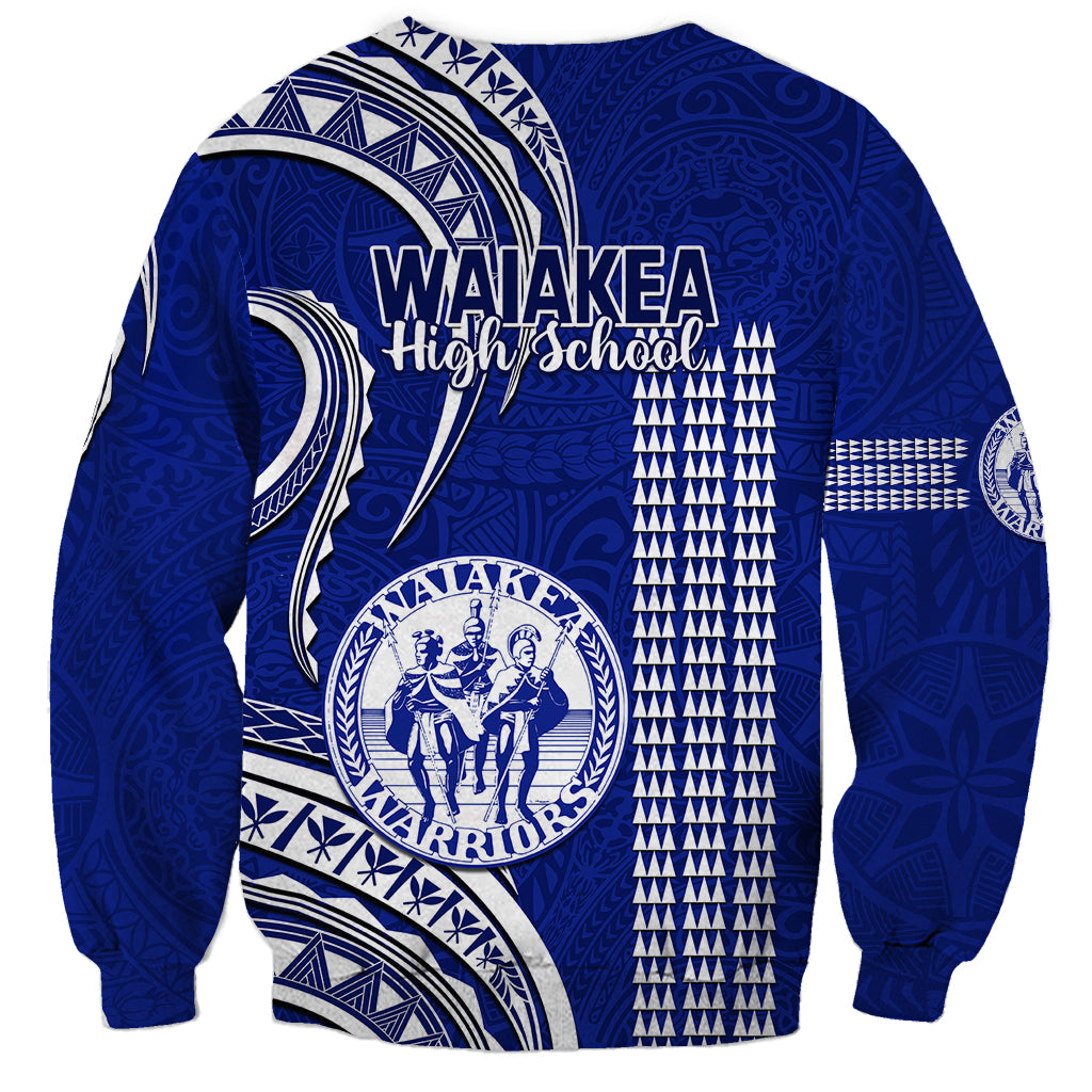 Hawaii Waiakea High School Sweatshirt Polynesian Kakau Pattern - Wonder Print Shop