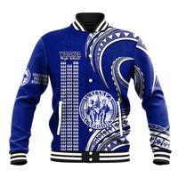 Personalised Hawaii Waiakea High School Baseball Jacket Polynesian Kakau Pattern - Wonder Print Shop