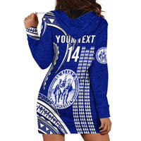 Personalised Hawaii Waiakea High School Hoodie Dress Polynesian Kakau Pattern - Wonder Print Shop