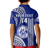 Personalised Hawaii Waiakea High School Kid Polo Shirt Polynesian Kakau Pattern - Wonder Print Shop