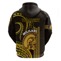 Personalised Hawaii Mililani High School Hoodie Polynesian Kakau Pattern - Wonder Print Shop
