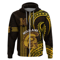 Personalised Hawaii Mililani High School Hoodie Polynesian Kakau Pattern - Wonder Print Shop