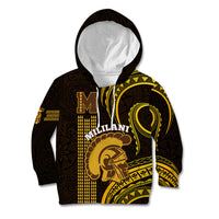 Personalised Hawaii Mililani High School Kid Hoodie Polynesian Kakau Pattern - Wonder Print Shop