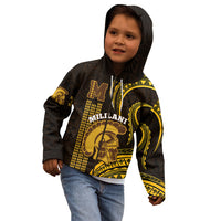 Personalised Hawaii Mililani High School Kid Hoodie Polynesian Kakau Pattern - Wonder Print Shop