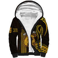 Personalised Hawaii Mililani High School Sherpa Hoodie Polynesian Kakau Pattern - Wonder Print Shop