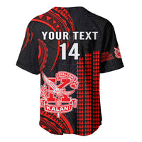 Personalised Hawaii Kalani High School Baseball Jersey Polynesian Kakau Pattern - Wonder Print Shop