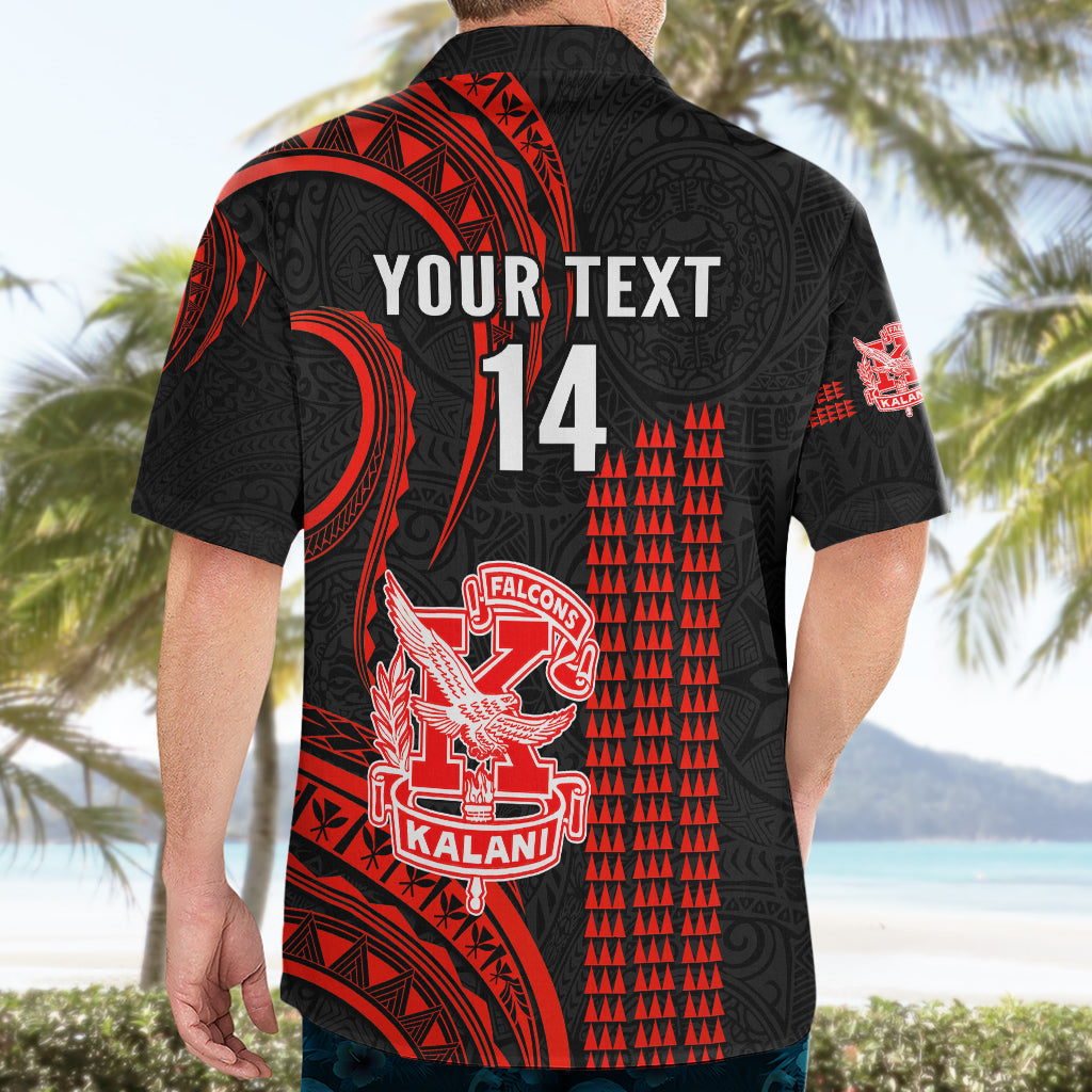 Personalised Hawaii Kalani High School Hawaiian Shirt Polynesian Kakau Pattern - Wonder Print Shop