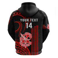 Personalised Hawaii Kalani High School Hoodie Polynesian Kakau Pattern - Wonder Print Shop