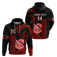 Personalised Hawaii Kalani High School Hoodie Polynesian Kakau Pattern - Wonder Print Shop