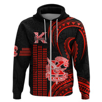 Personalised Hawaii Kalani High School Hoodie Polynesian Kakau Pattern - Wonder Print Shop