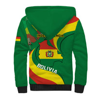 Bolivia Sherpa Hoodie Bolivian Kantuta Happy 198th Independence Day - Wonder Print Shop