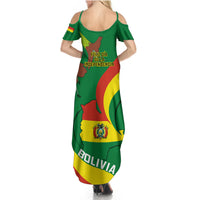 Bolivia Summer Maxi Dress Bolivian Kantuta Happy 198th Independence Day - Wonder Print Shop