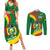 Personalised Bolivia Couples Matching Summer Maxi Dress and Long Sleeve Button Shirts Bolivian Kantuta Happy 198th Independence Day - Wonder Print Shop