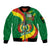 Personalised Bolivia Sleeve Zip Bomber Jacket Bolivian Kantuta Happy 198th Independence Day - Wonder Print Shop
