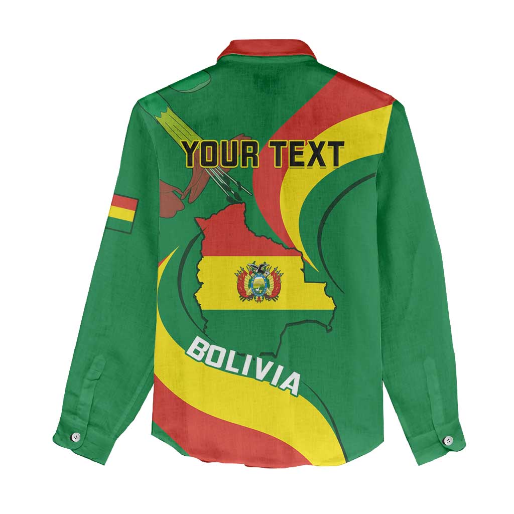 Personalised Bolivia Women Casual Shirt Bolivian Kantuta Happy 201st Independence Day LT14