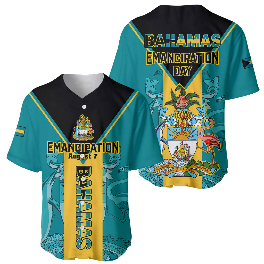 Bahamas Baseball Jersey Happy Bahamian Emancipation Day - Wonder Print Shop
