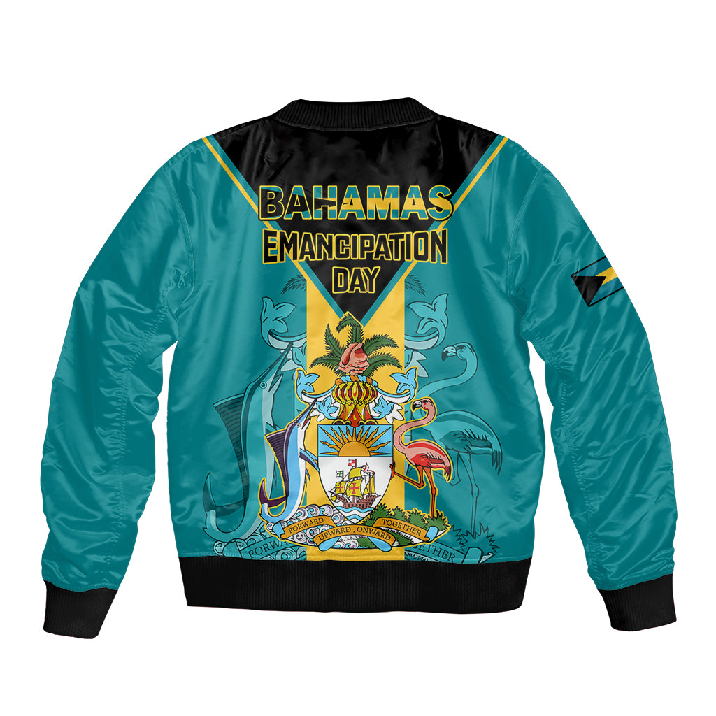 Bahamas Bomber Jacket Happy Bahamian Emancipation Day - Wonder Print Shop