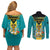 Bahamas Couples Matching Off Shoulder Short Dress and Long Sleeve Button Shirts Happy Bahamian Emancipation Day - Wonder Print Shop