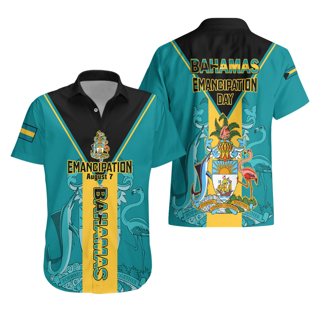 Bahamas Hawaiian Shirt Happy Bahamian Emancipation Day - Wonder Print Shop
